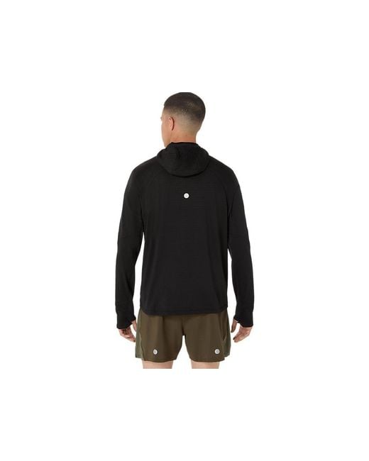 Asics Black Road Winter Ls Hoodie for men