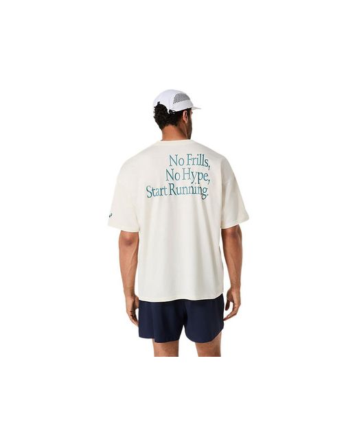 Asics Black Runner Message Graphic Relaxed Tee for men