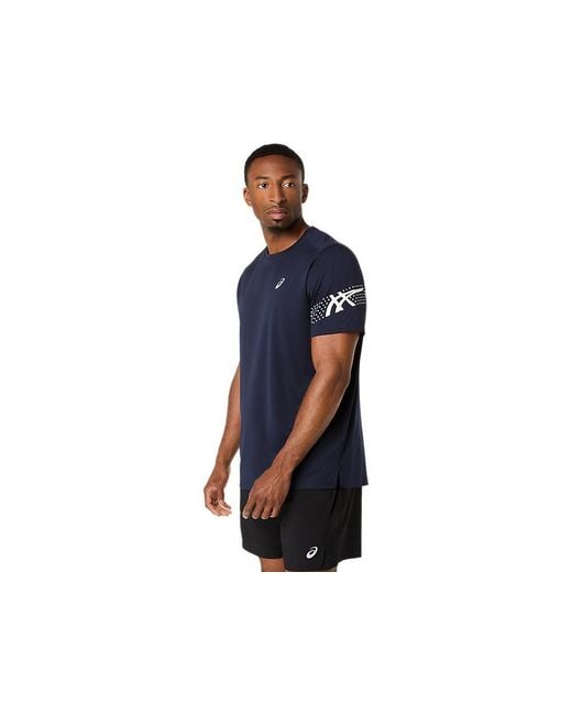 Asics Blue Icon Ss Top for men