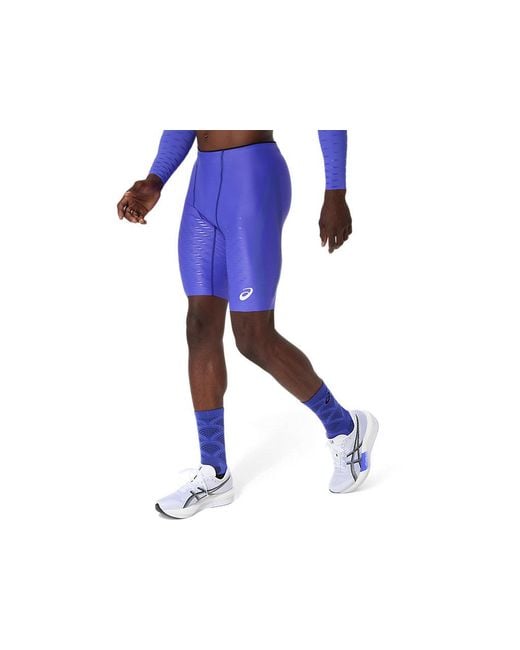 Asics Blue Metaspeed Tight for men