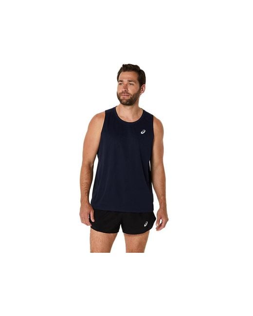 Asics Blue Core Singlet for men