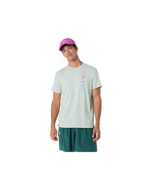 Asics Blue Game Seasonal Graphic Tee for men