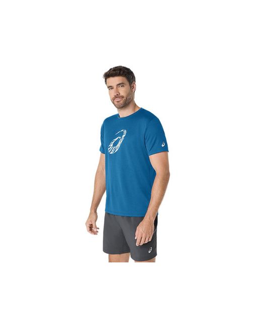 Asics Blue Sport Gpx Ss Top for men