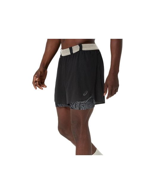 Asics Black Limited Series Metarun 4In 2-N-1 Short for men