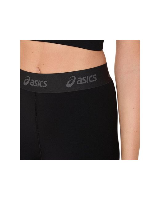 Asics Black Essential Logo 3in Tight