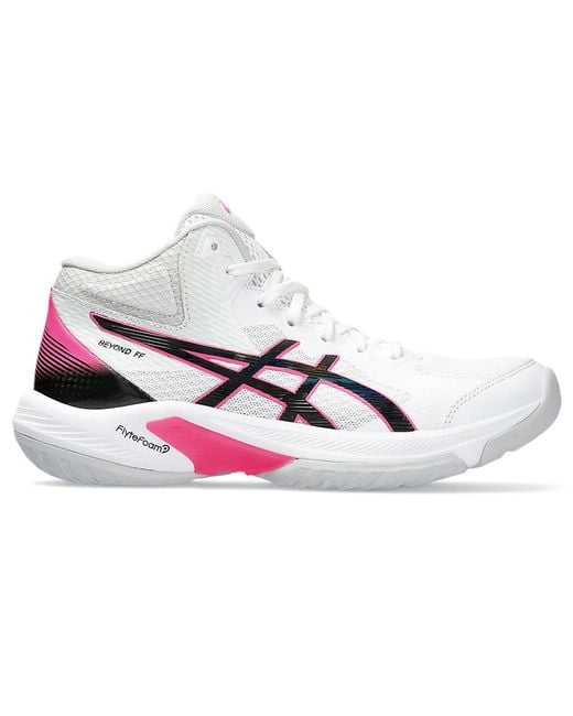 Asics White Beyond Ff Mt Netball Shoes