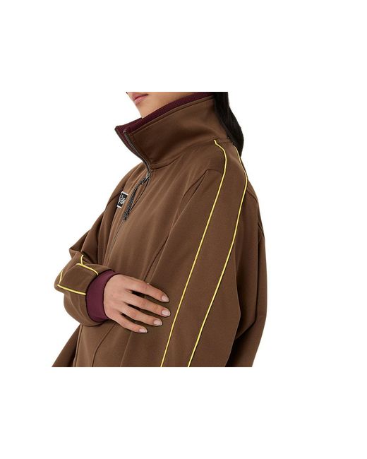 Asics Knit Jacket in het Brown voor heren