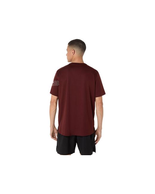 Asics ICON SS TOP in Red für Herren