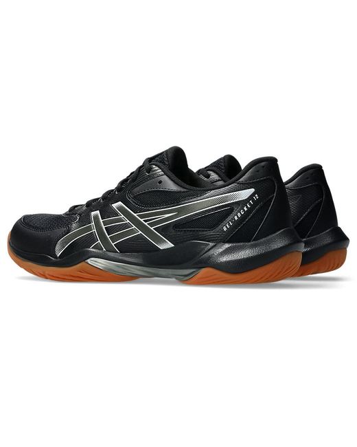 Asics Black Gel-Rocket 12 for men