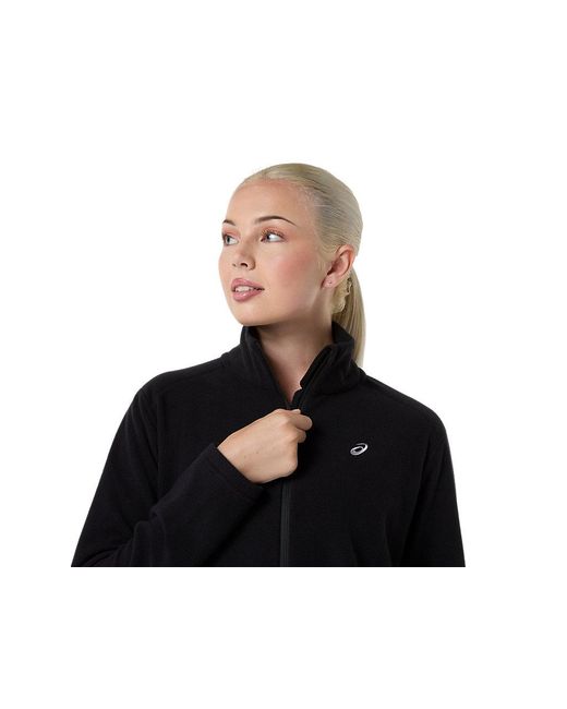 Asics Black Sport Winter Polar Fleece Jacket