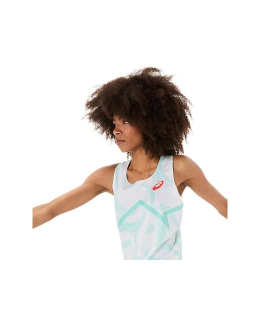 Asics Black Light Knit Graphic Singlet