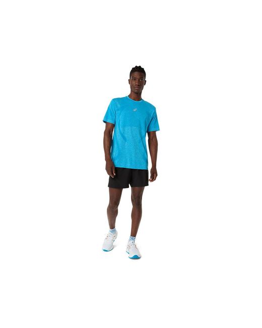 Asics Blue Road Seamless Ss Top for men