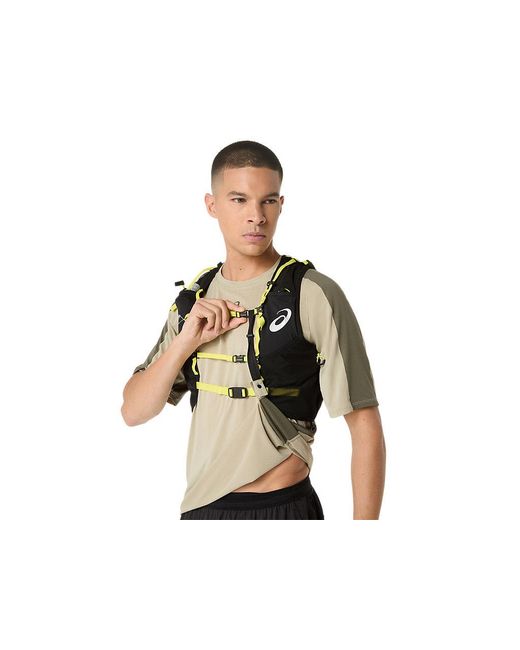 Asics Black Fujitrail Elite Ss Top for men