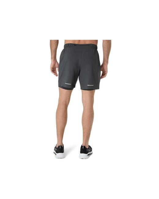 Asics Black Sport 2 In 1 Short for men