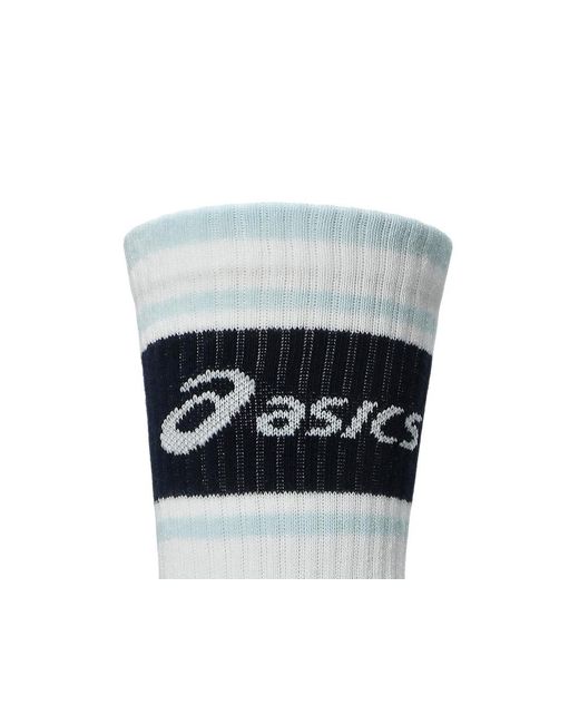 Asics Black Aeg 3 Pack Logo Crew Sock for men