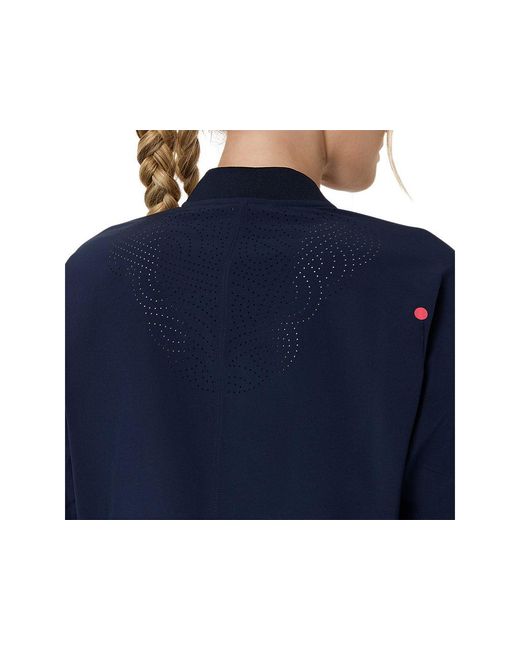 MATCH JACKET Asics de color Blue