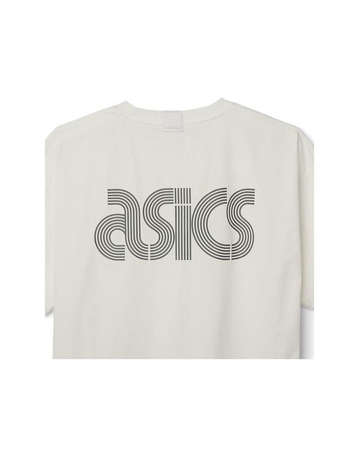 Asics White Graphic Tee for men
