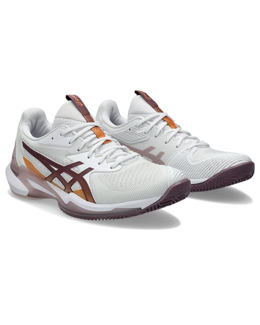 Asics White Solution Speed Ff3 Tennis Shoes