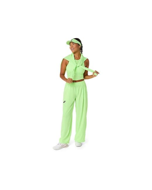 Match Jacket Asics en coloris Green