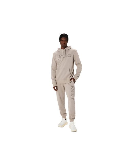 Asics Logo Sweatpant in het Black voor heren