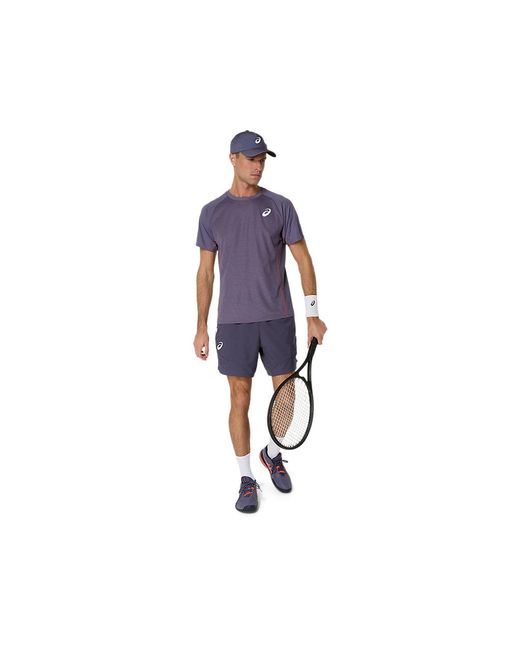 Asics Blue Match Actibreeze Ss Top for men