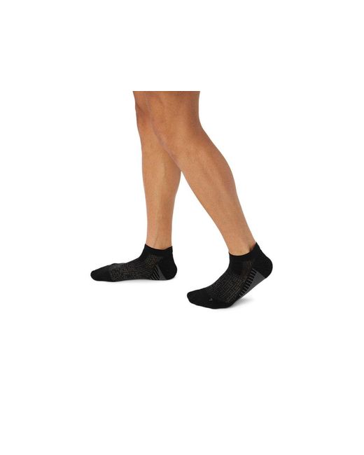 Asics Black Performance Run Sock Ankle for men