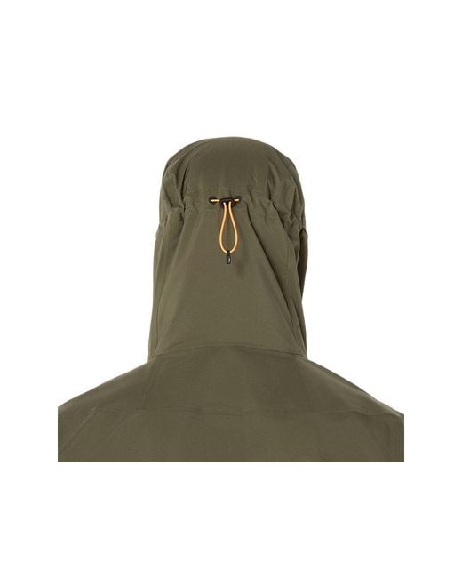 Asics Green Fujitrail Elite Waterproof Jacket for men