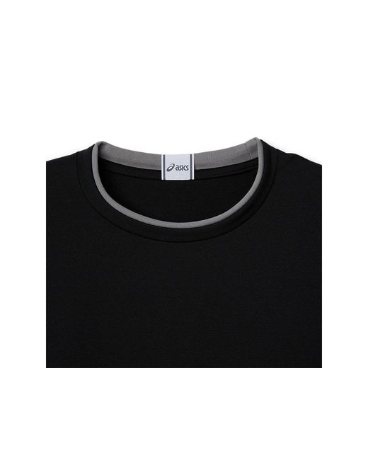 Asics Black Graphic Ls Tee for men