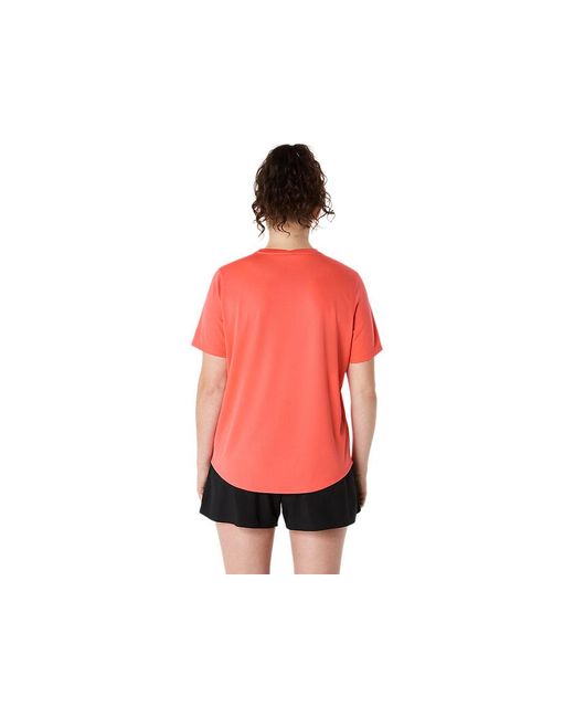 Asics Red Core Ss Top