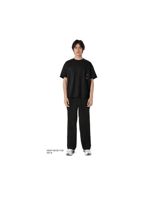Asics Black Graphic Tee for men