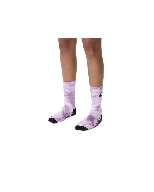 Asics Purple Performance Run Crew Sock for men