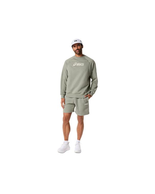 Asics Black Logo Fleece 7In Short for men