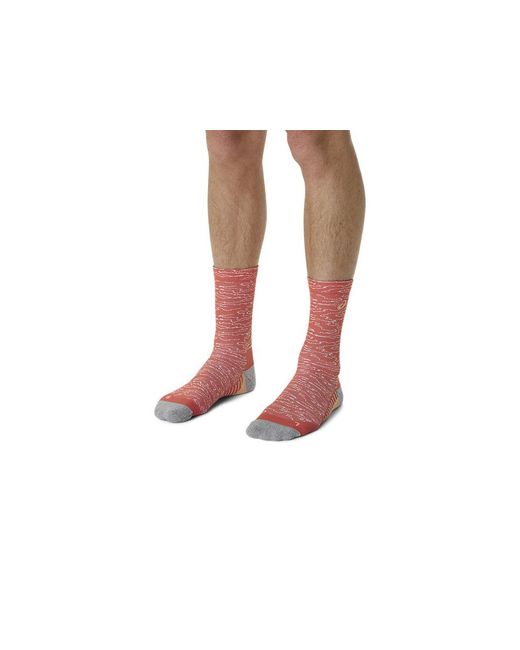 Asics Red Performance Run Sock Crew for men