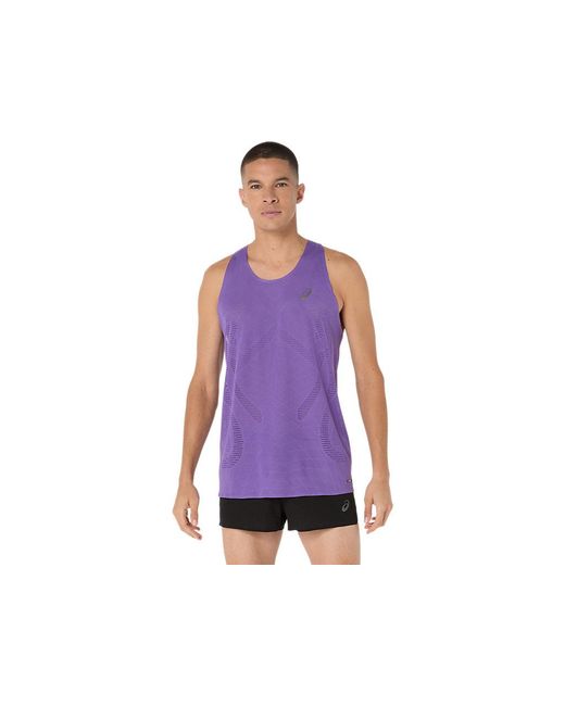 Asics Purple Metarun Singlet for men