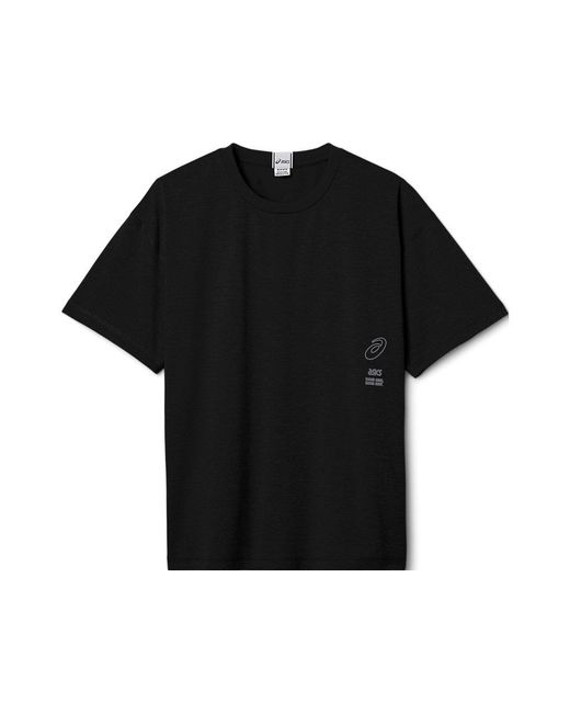 Asics Black Graphic Tee for men
