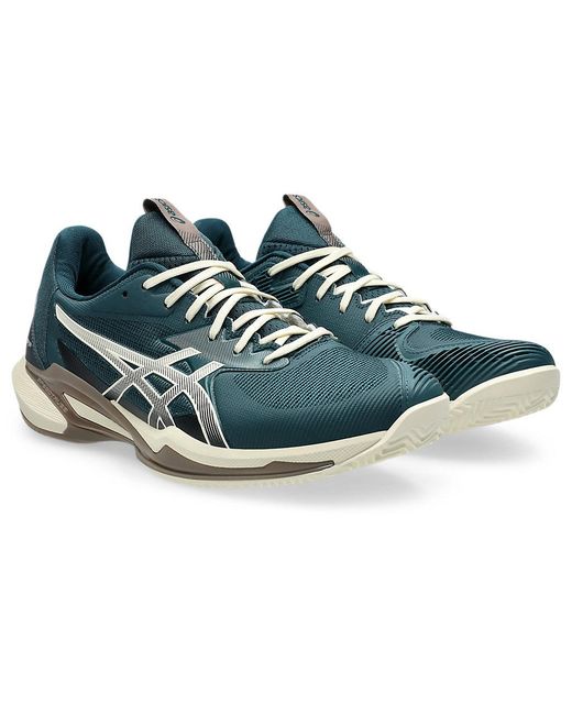 Asics Blue Solution Speed Flytefoam 3 Clay Tennis Shoes for men