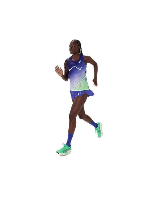 Asics Metaspeed Singlet in het Blue