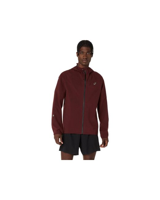 Asics Red Metarun Waterproof Jacket for men