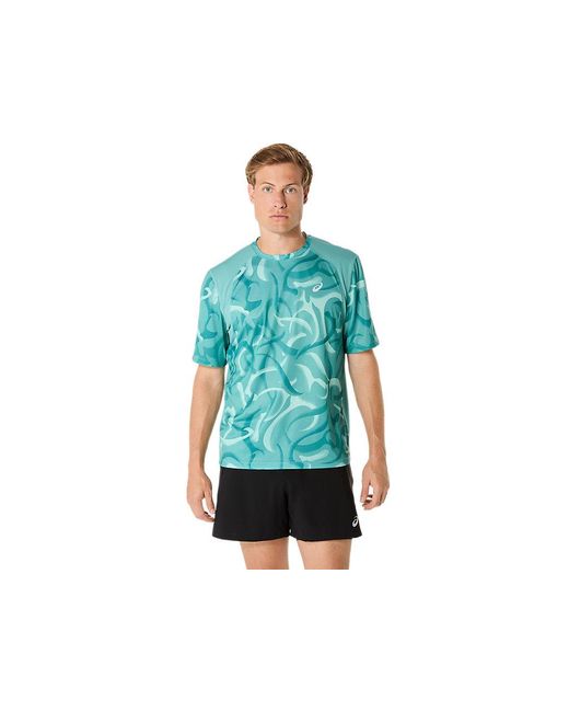 Asics Blue Road Lite-Show Ss Top for men