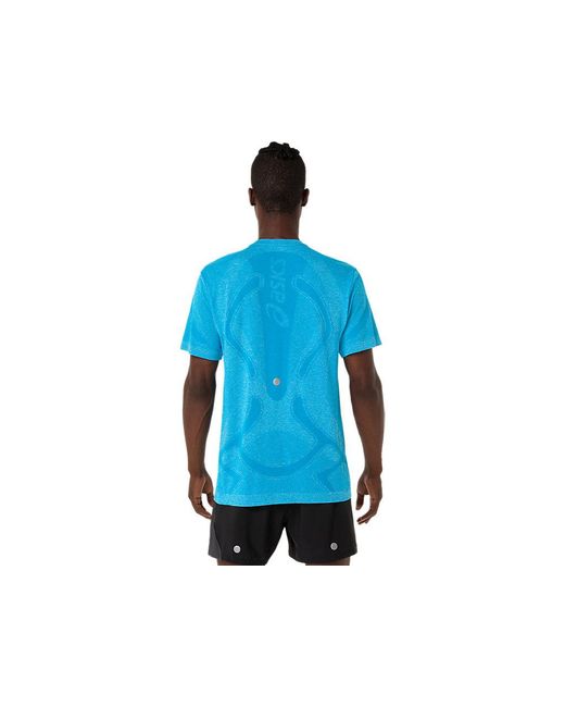Asics Blue Road Seamless Ss Top for men