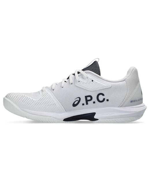 Asics White A.P.C X Solution Speed Ff 3 Clay