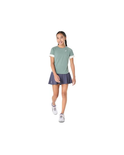 Asics Blue Girls Tennis Ss Top for men