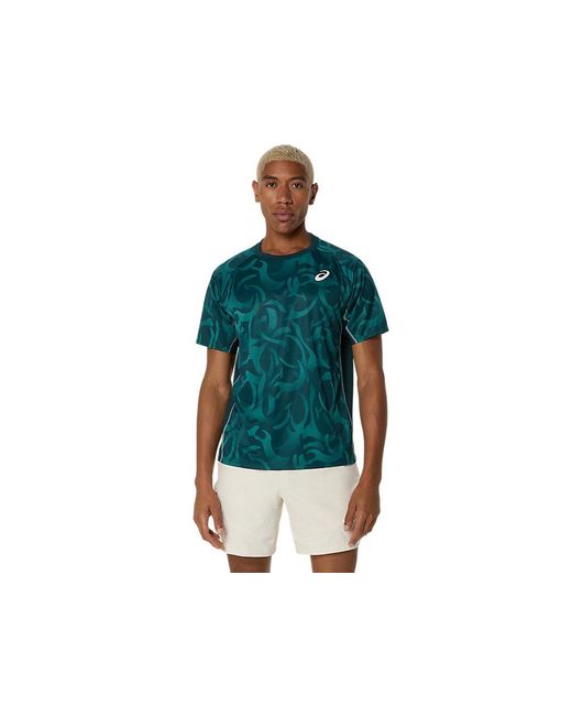 Asics Game Ss Top in het Blue voor heren