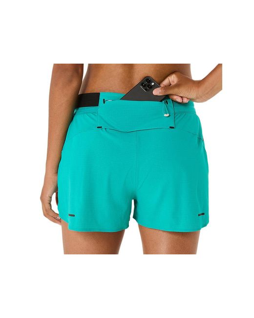 Asics Blue Metarun Split Short