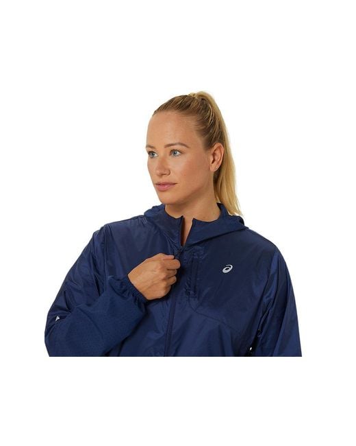 PACKABLE RUN JACKET Asics en coloris Blue
