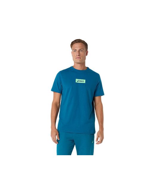 Chest Logo Tee Asics pour homme en coloris Blue