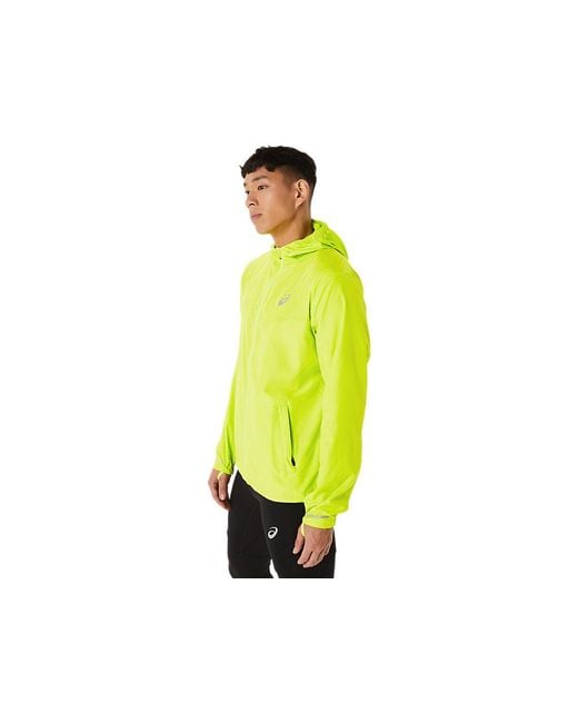 Asics Yellow Run Hood Jacket for men