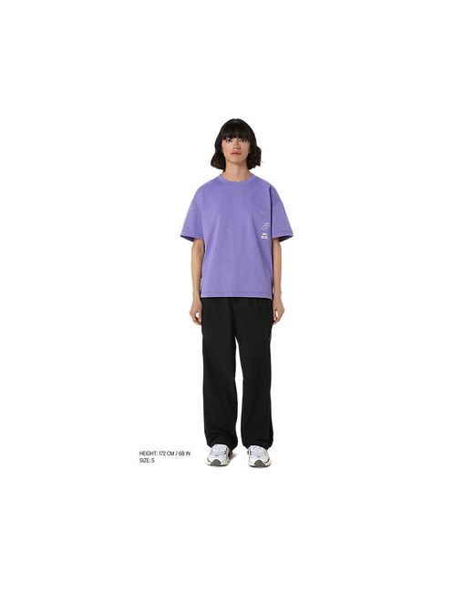 Asics Purple Graphic Tee for men