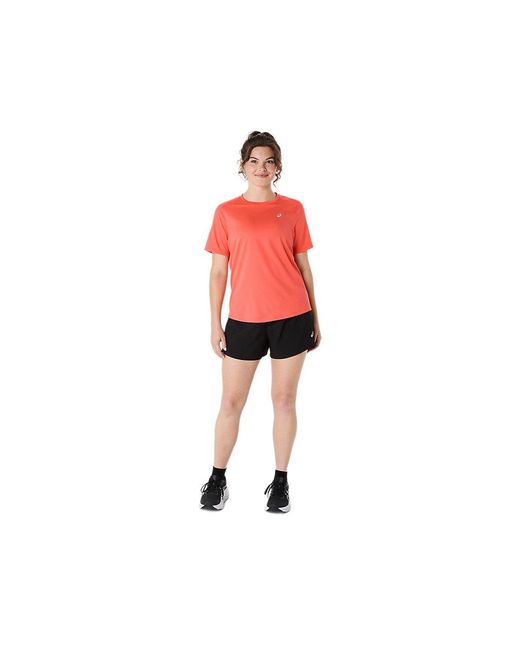 Asics Red Core Ss Top
