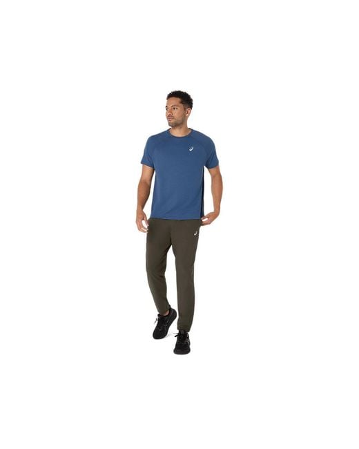 Asics Black Sport Run Pant for men